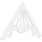 Ekena Millwork Pitch Marshall Architectural Grade PVC Gable Pediment, 72"W x 42"H x 1"P (14/12) GPP072X042X100MAR - alternate 1